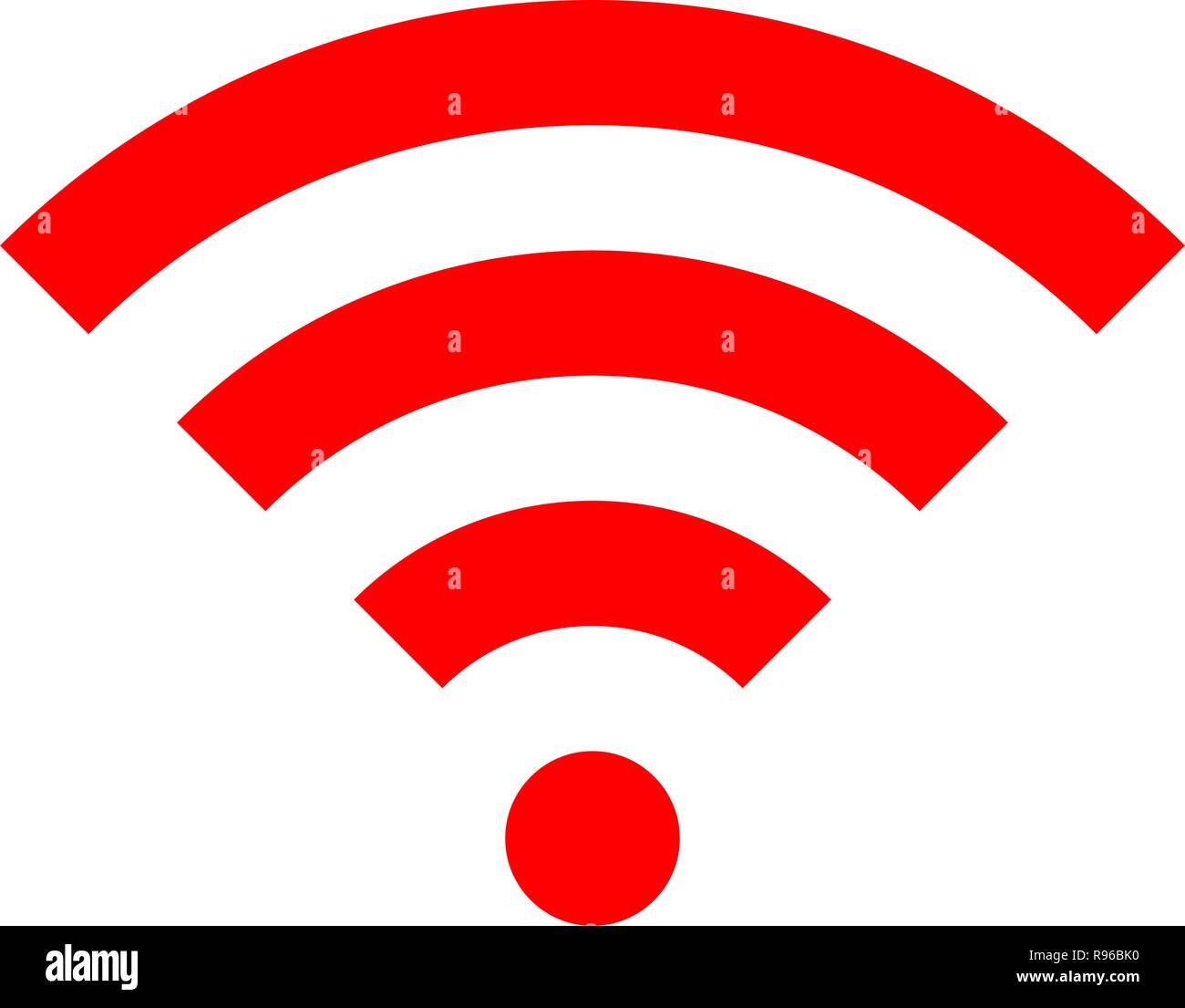Logo wifi rojo