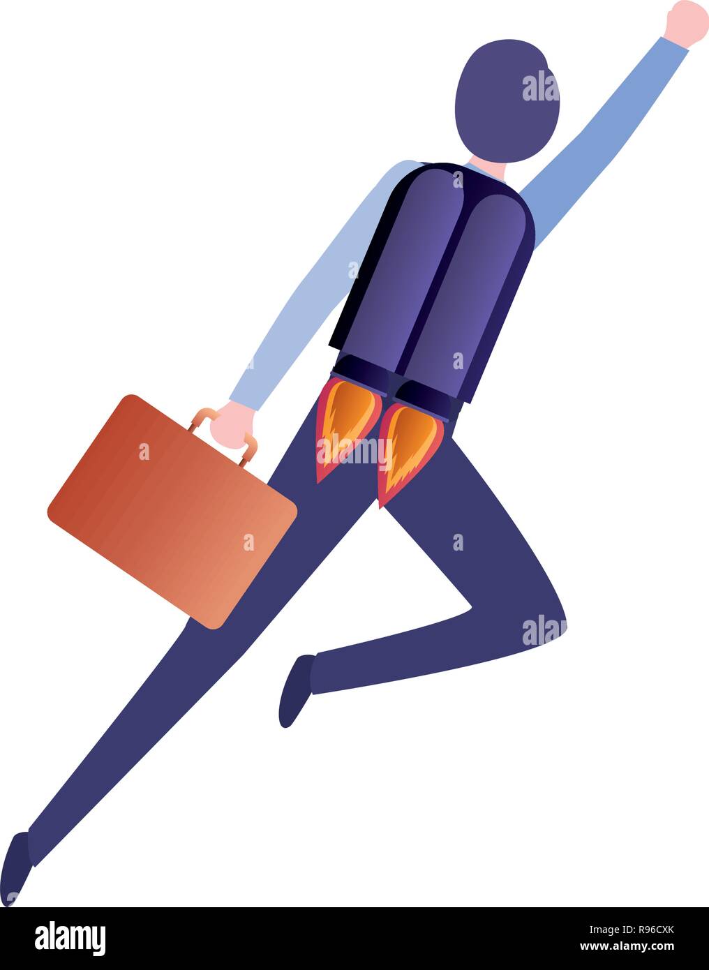 Businessman rocket avatar character hi-res stock photography and images ...