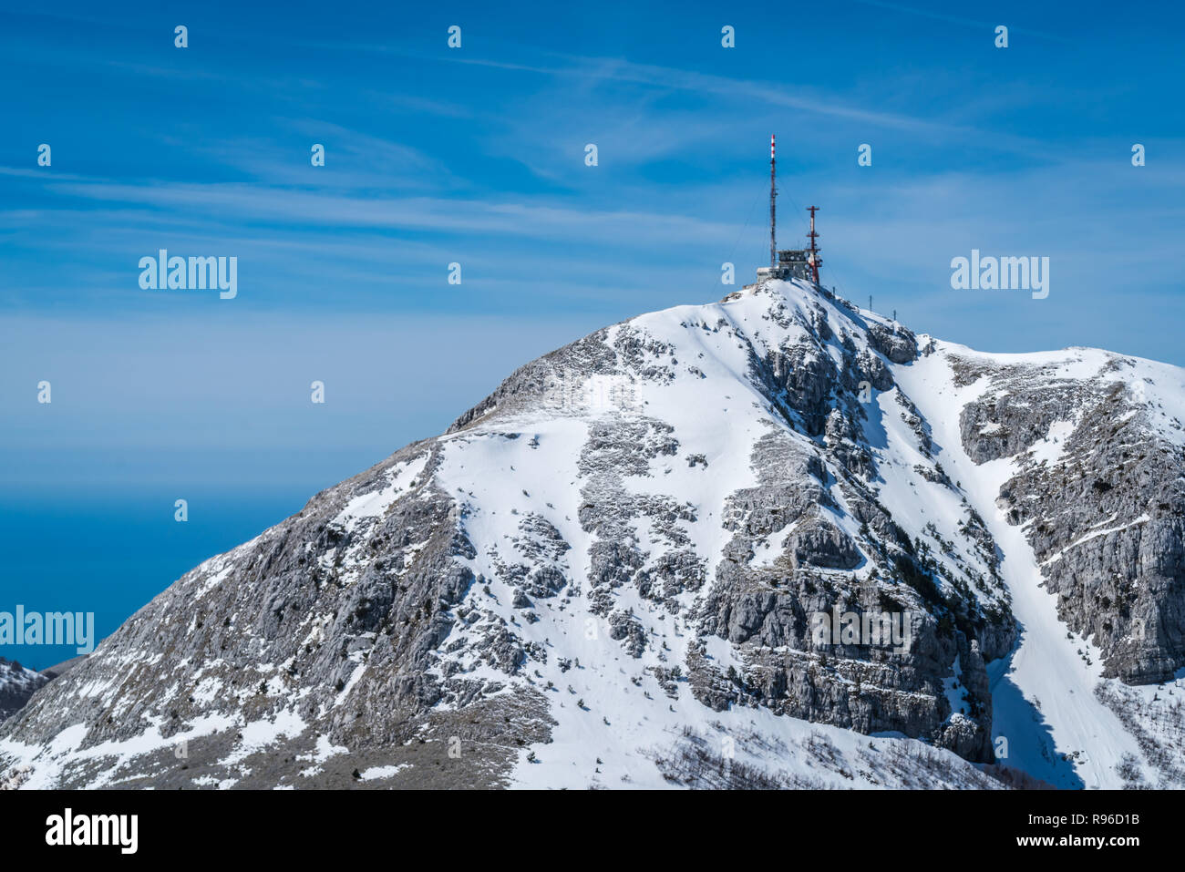 Stunning mountain winter landscape of Stirovnik peak, the highest ...