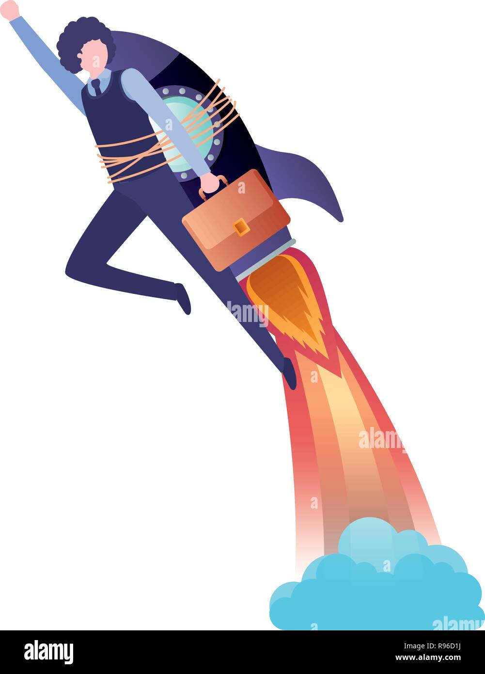 Businessman rocket avatar character hi-res stock photography and images ...