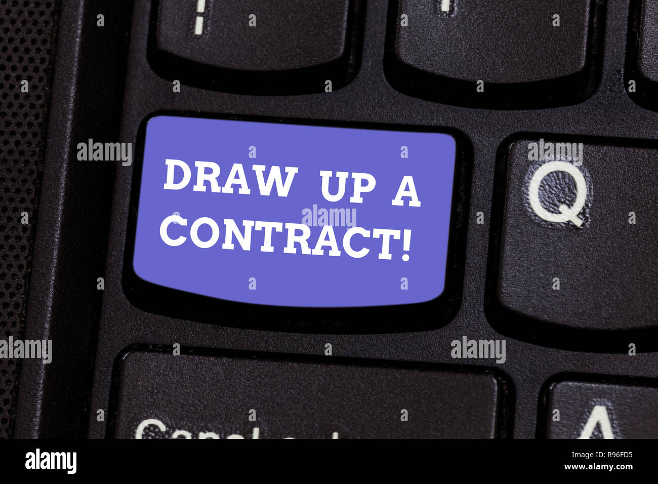 Draw up a contract hires stock photography and images Alamy