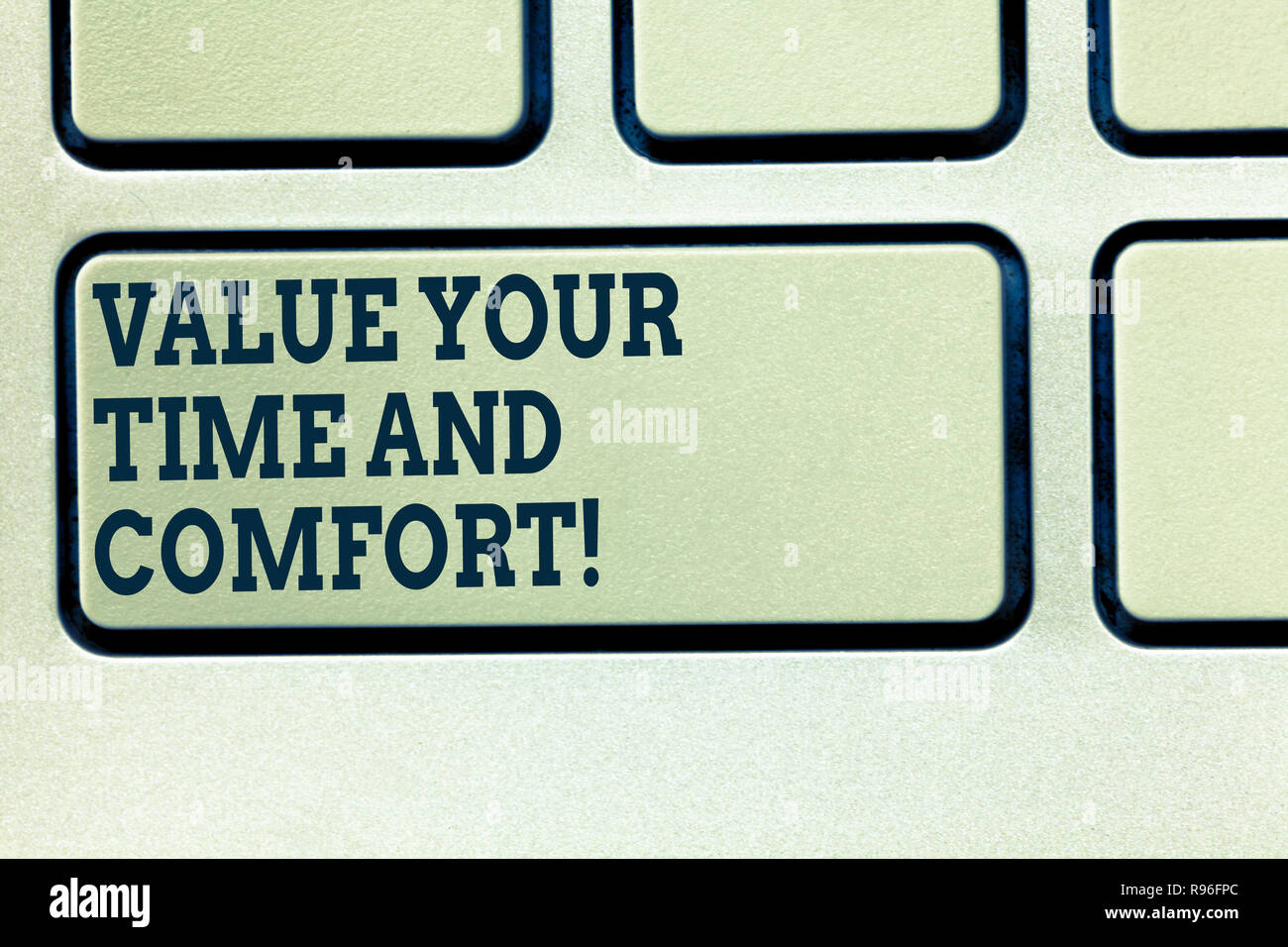 Handwriting Text Writing Value Your Time And Comfort Concept