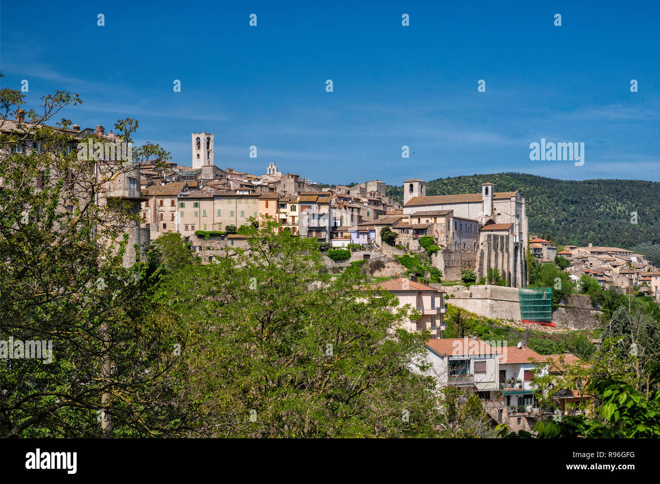 Hilltown of Narni, Umbria, Italy Stock Photo