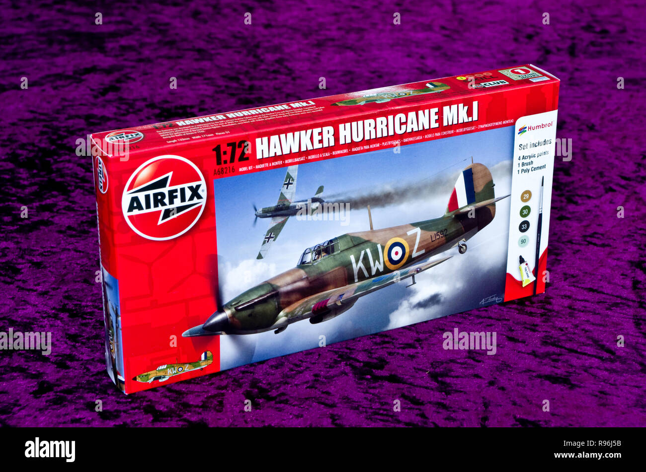 Airfix Model Kit of a Hawker Hurricane MK 1 Fighter Plane Stock Photo Alamy