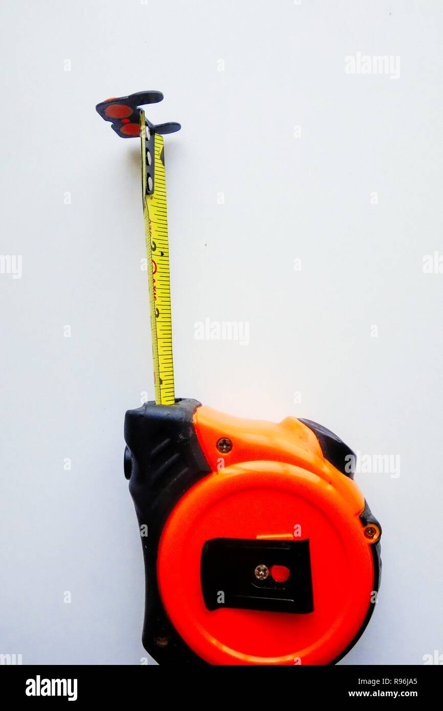 Part of an open centimeter tape-measure Stock Photo - Alamy