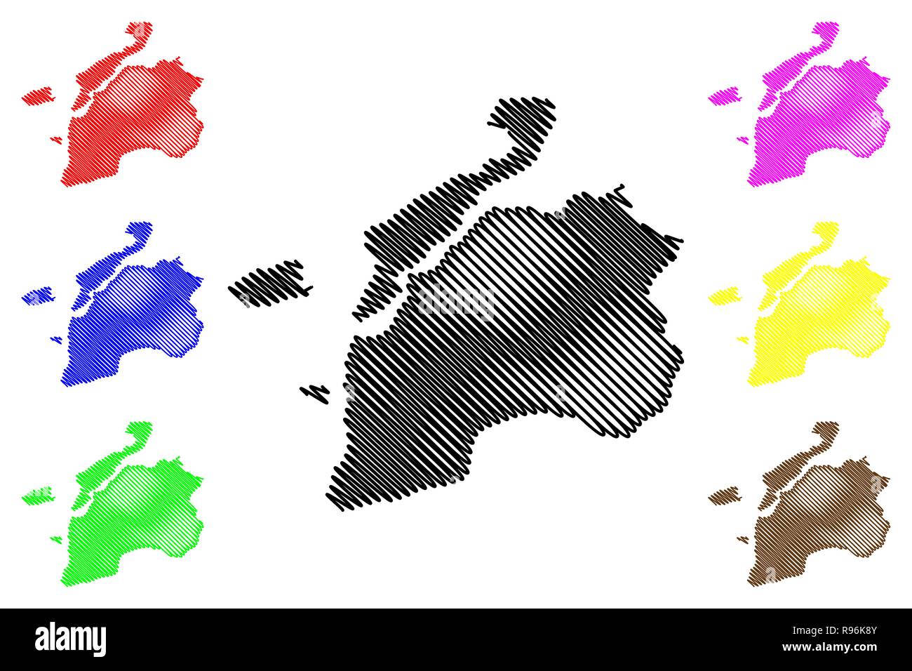 Canakkale (Provinces of the Republic of Turkey) map vector