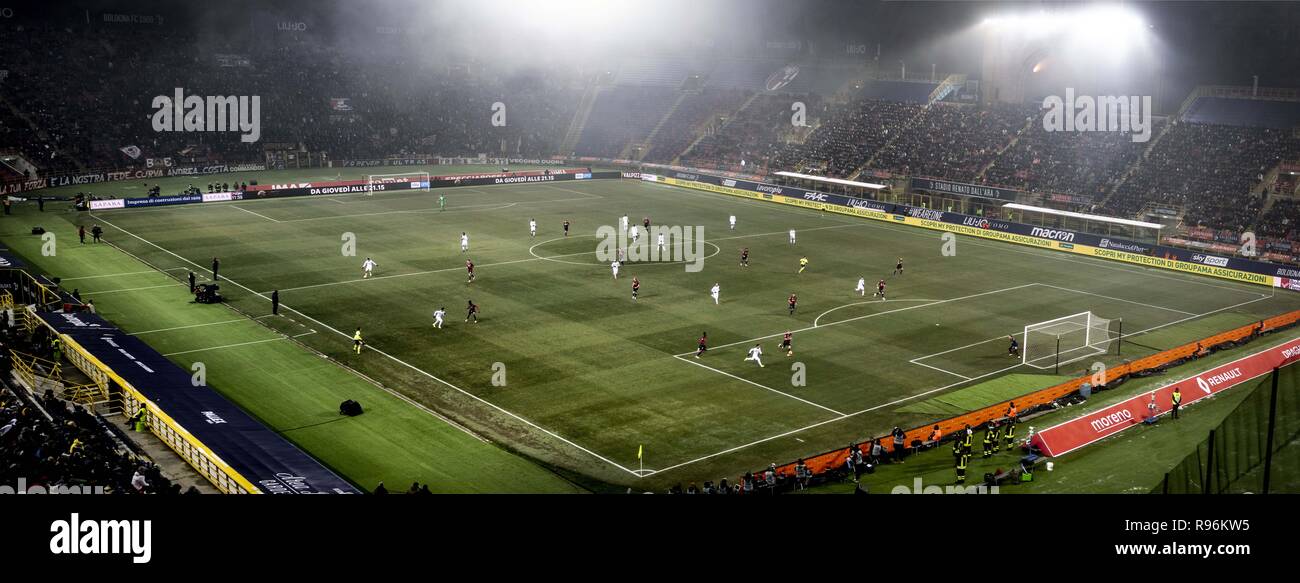 General View Stadium during the Italian 'Serie A' match between Bologna 0-0 Milan at Renato Dall Ara Stadium on December 18, 2018 in Bologna, Italy. Credit: Maurizio Borsari/AFLO/Alamy Live News Stock Photo