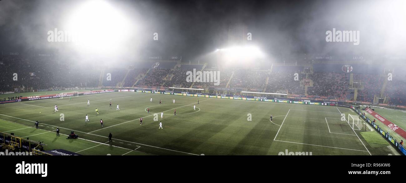 General View Stadium during the Italian 'Serie A' match between Bologna 0-0 Milan at Renato Dall Ara Stadium on December 18, 2018 in Bologna, Italy. Credit: Maurizio Borsari/AFLO/Alamy Live News Stock Photo