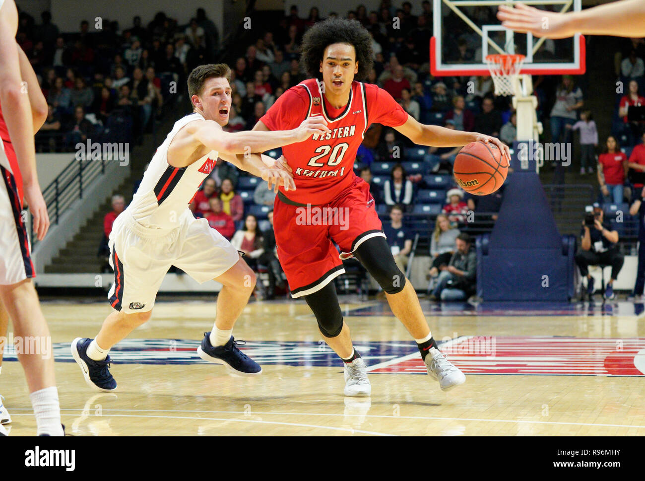 December 19 2018 Western Kentucky Hilltoppers Guard Dalano Banton 20 Dribbles Past Belmont Bruins Guard Grayson Murphy 2 During The Second Half Between The Western Kentucky Hilltoppers And The Belmont Bruins At