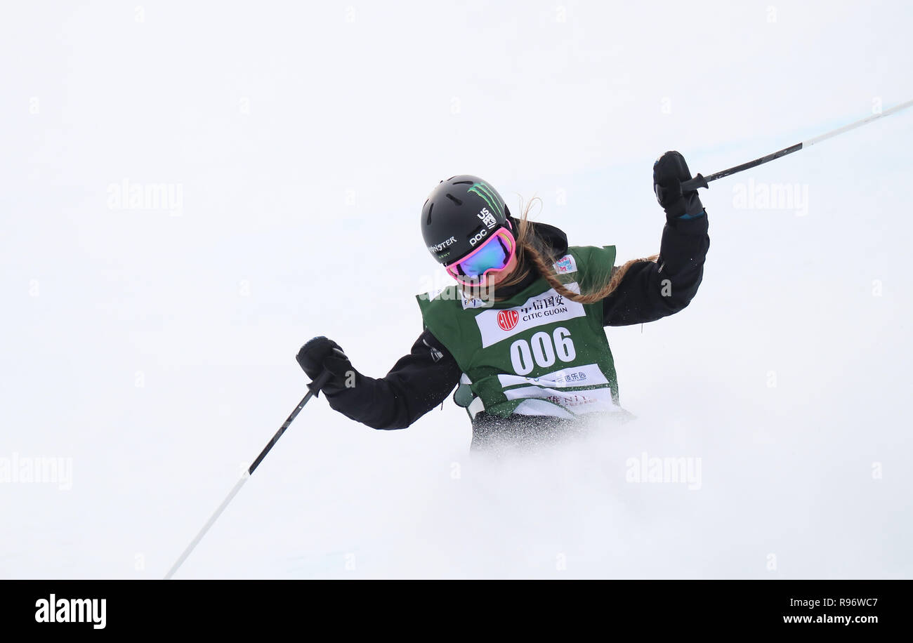 Chongli, China's Hebei Province. 10th Dec, 2018. Abigale Hansen of U.S