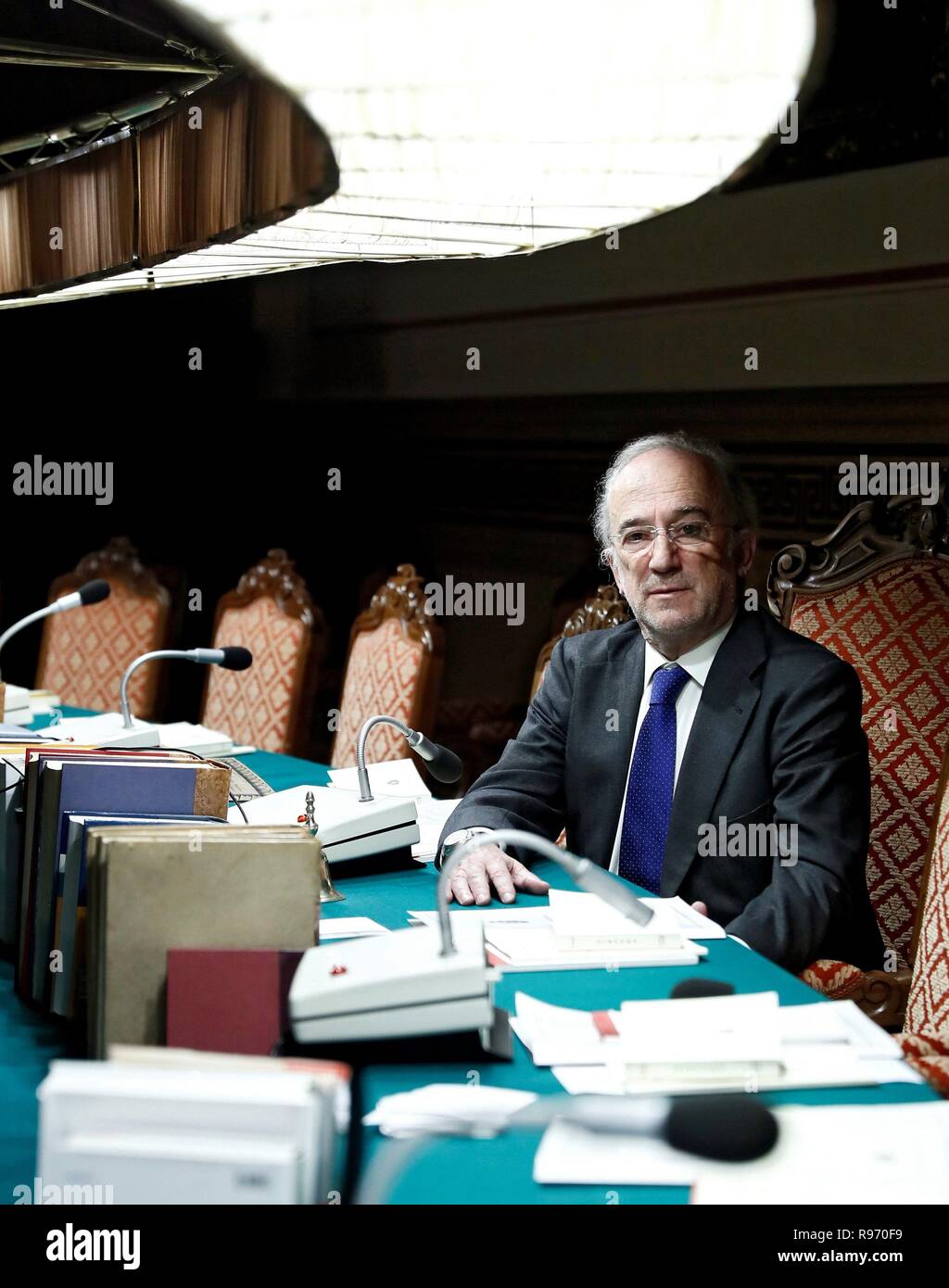 Madrid Spain 20th Dec 2018 Spanish Lawyer Santiago Munoz Machado Poses After Being Elected As New President Of Royal Academy Of The Spanish Language Rae In Madrid Spain 20 December 2018 Machado