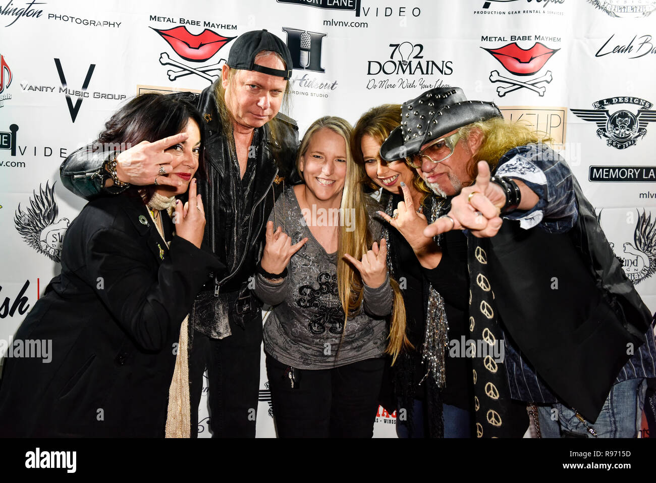 Las Vegas, Nevada, December 19th, Sin City Presents Magazine hosted the Las  Vegas Shredder of the Year Awards at Counts Vamp'd Rock and Roll Bar with  red carpet and music performances by