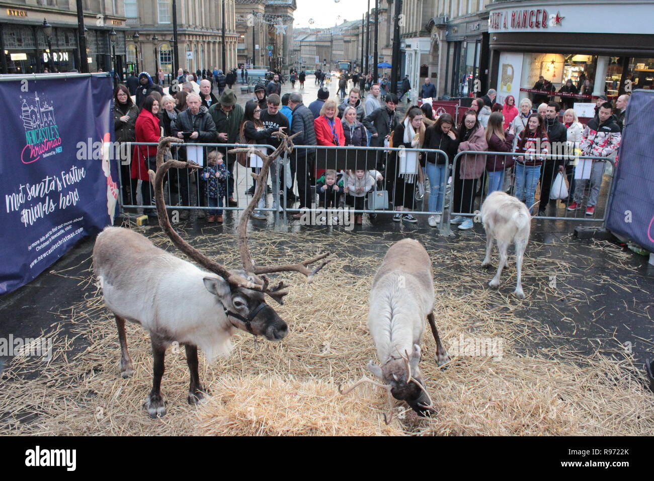 Newcastle, UK. 20th Dec, 2018. Santa