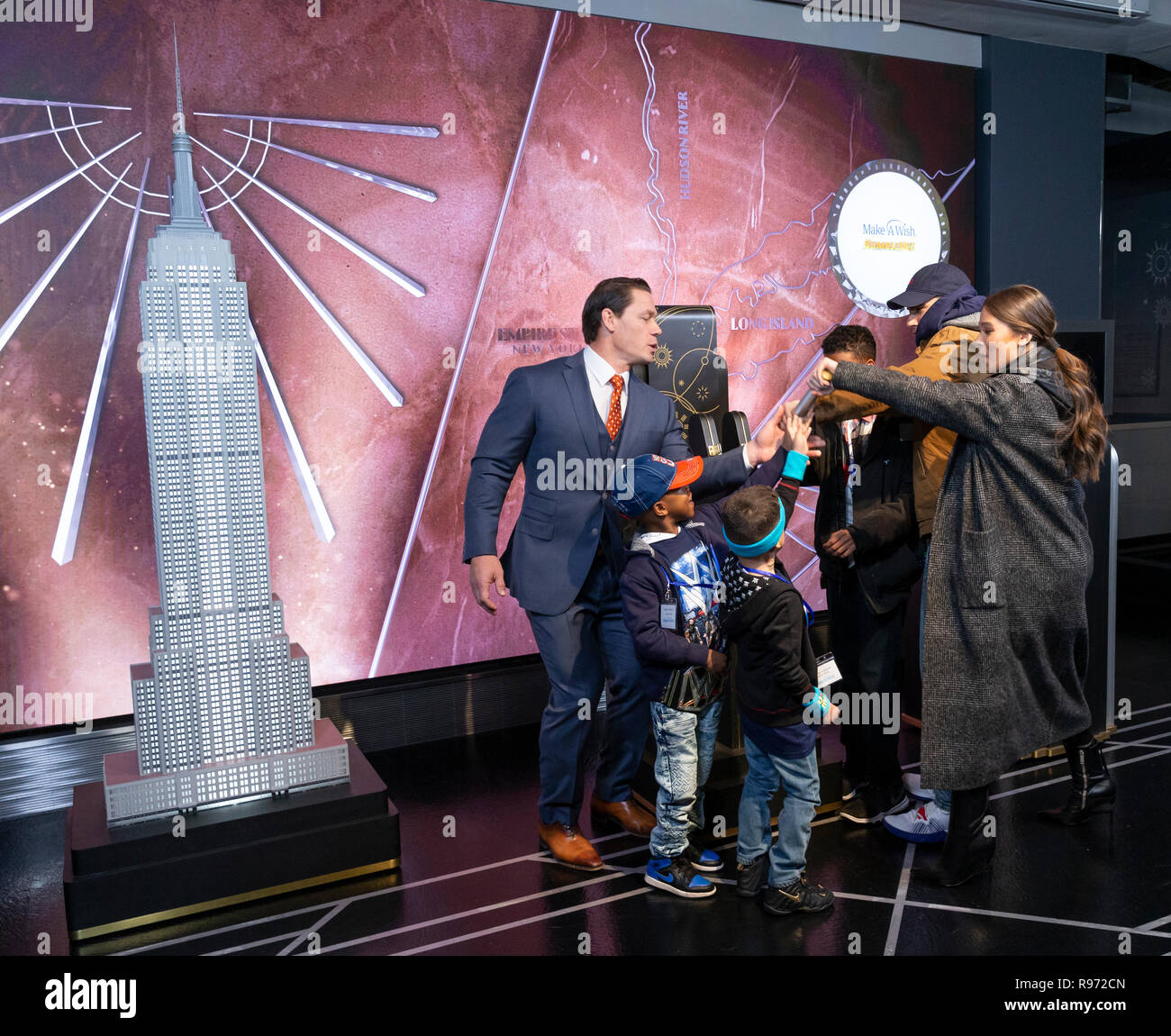New York, NY - December 20, 2018: Empire State Building hosts John Cena