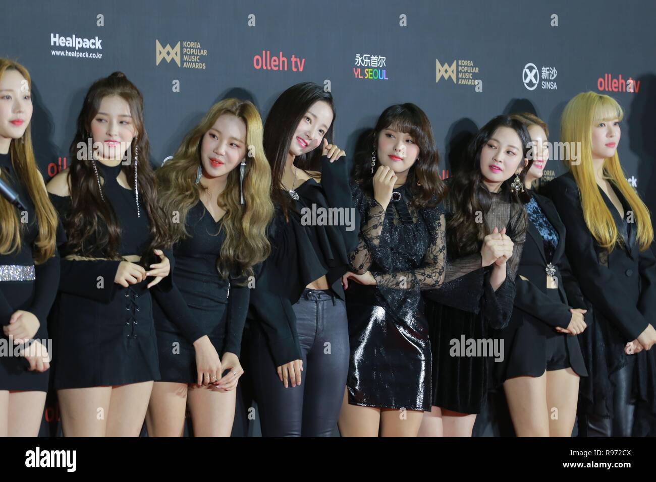 Seoul Korea 20th Dec 2018 Wanna One Red Velvet Mamamoo Kim Chung Ha Btob Nct 127 Momoland The Boyz Pentagon Etc Attend The Red Carpet Of Kpma Music Festival In Seoul Korea