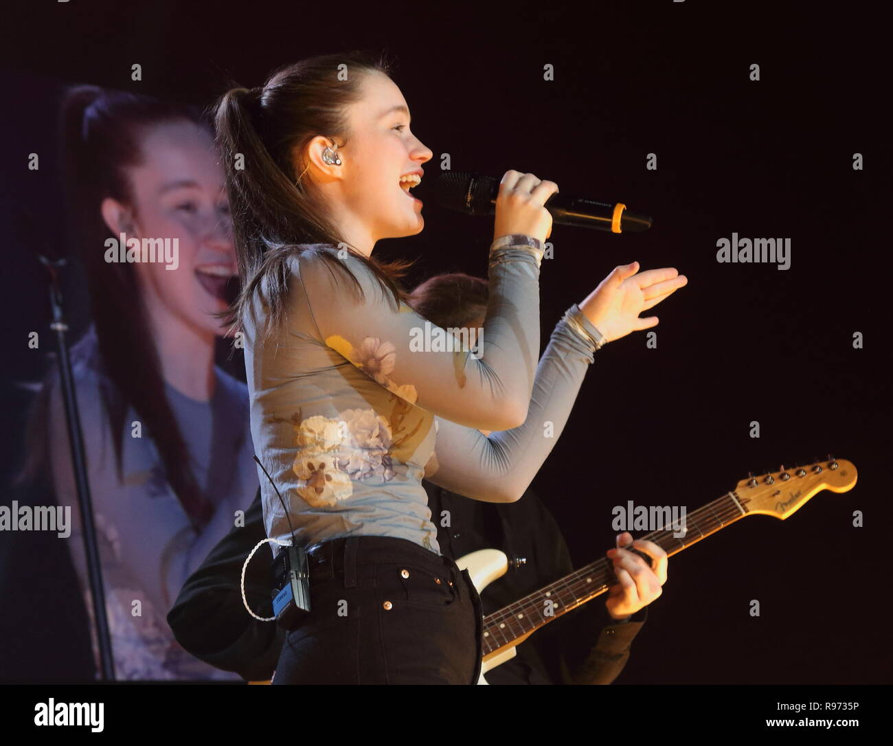 London, UK. 20th Dec, 2018. Sigrid (Sigrid Solbakk Raabe) performs at the Ellie Goulding for Streets Of London charity gig at The SSE Arena Wembley. Credit: Keith Mayhew/SOPA Images/ZUMA Wire/Alamy Live News Stock Photo