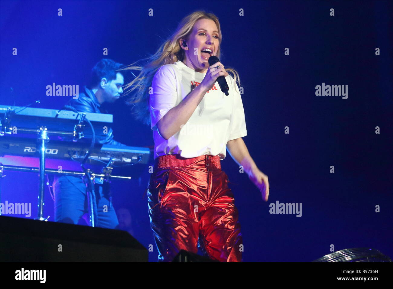 London, UK. 20th Dec, 2018. Ellie Goulding performs at the Ellie