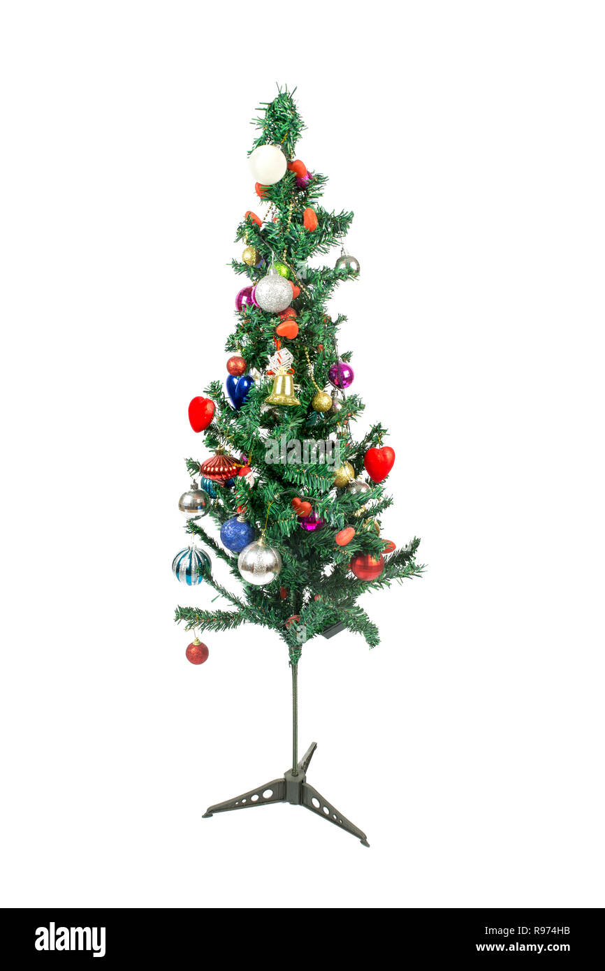 Beautiful christmas tree isolated on a white background - Image Stock ...