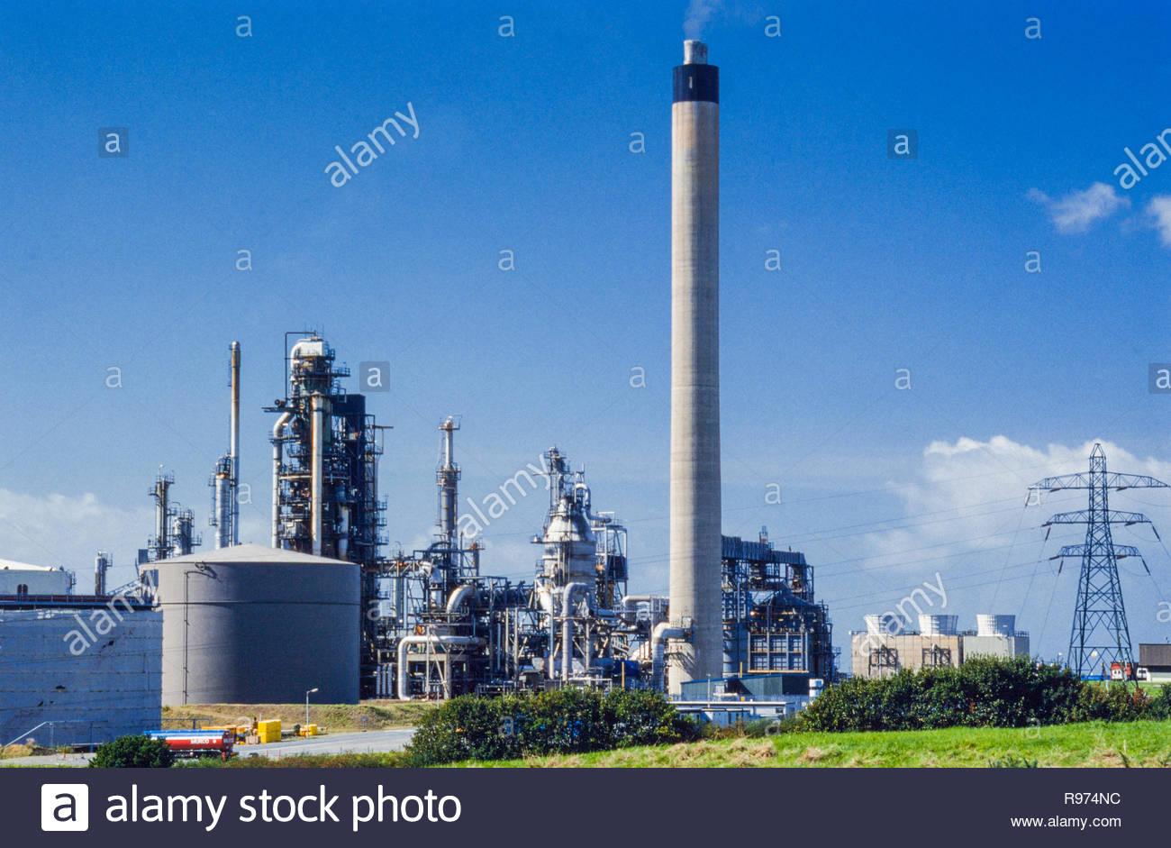 Milford Haven oil Refinery, a 
