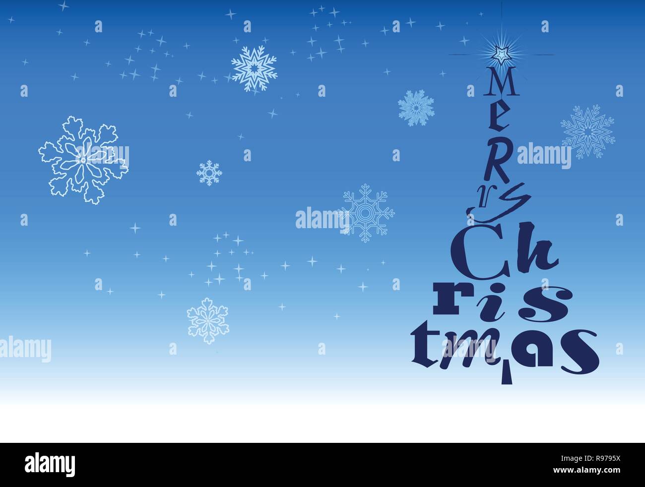 Merry christmas greeting card Stock Vector