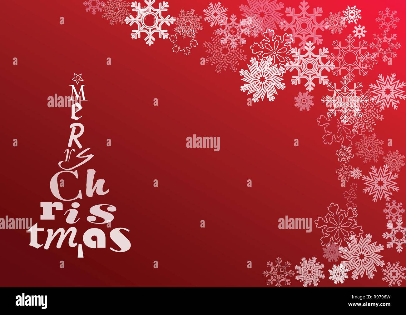 Merry christmas greeting card Stock Vector