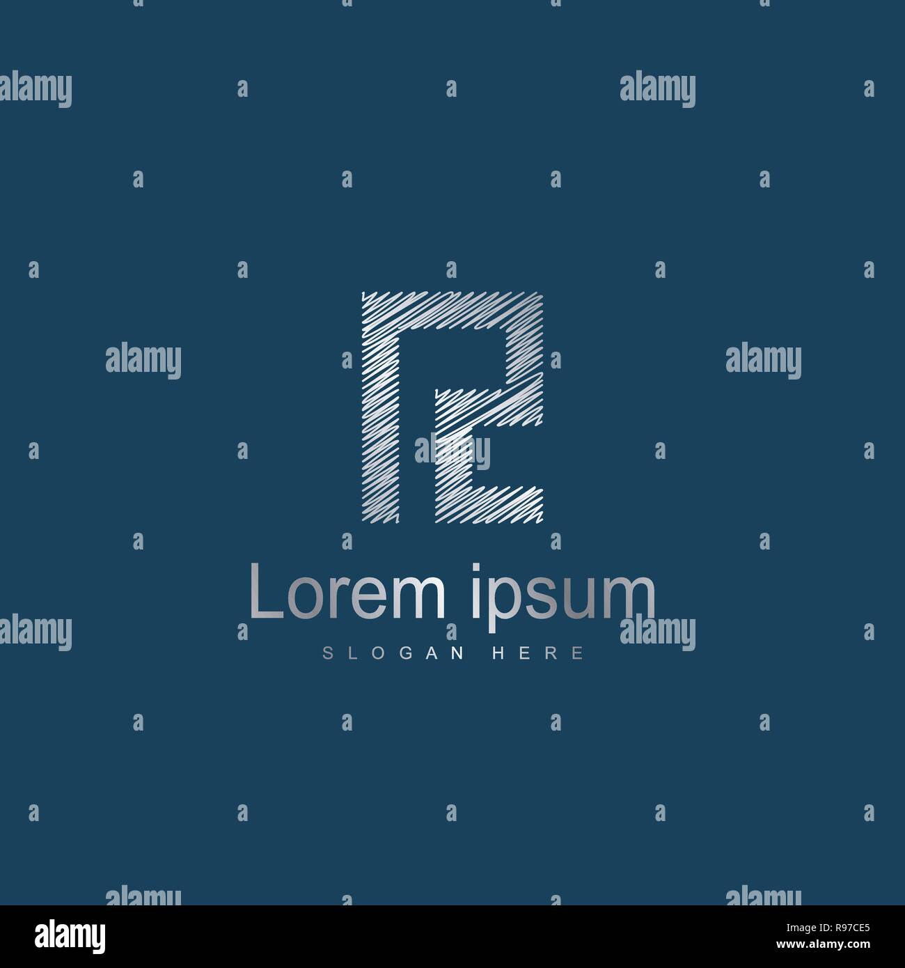 Initial Letter IZ Logo Template Vector Design. Abstract letter logo design Stock Vector