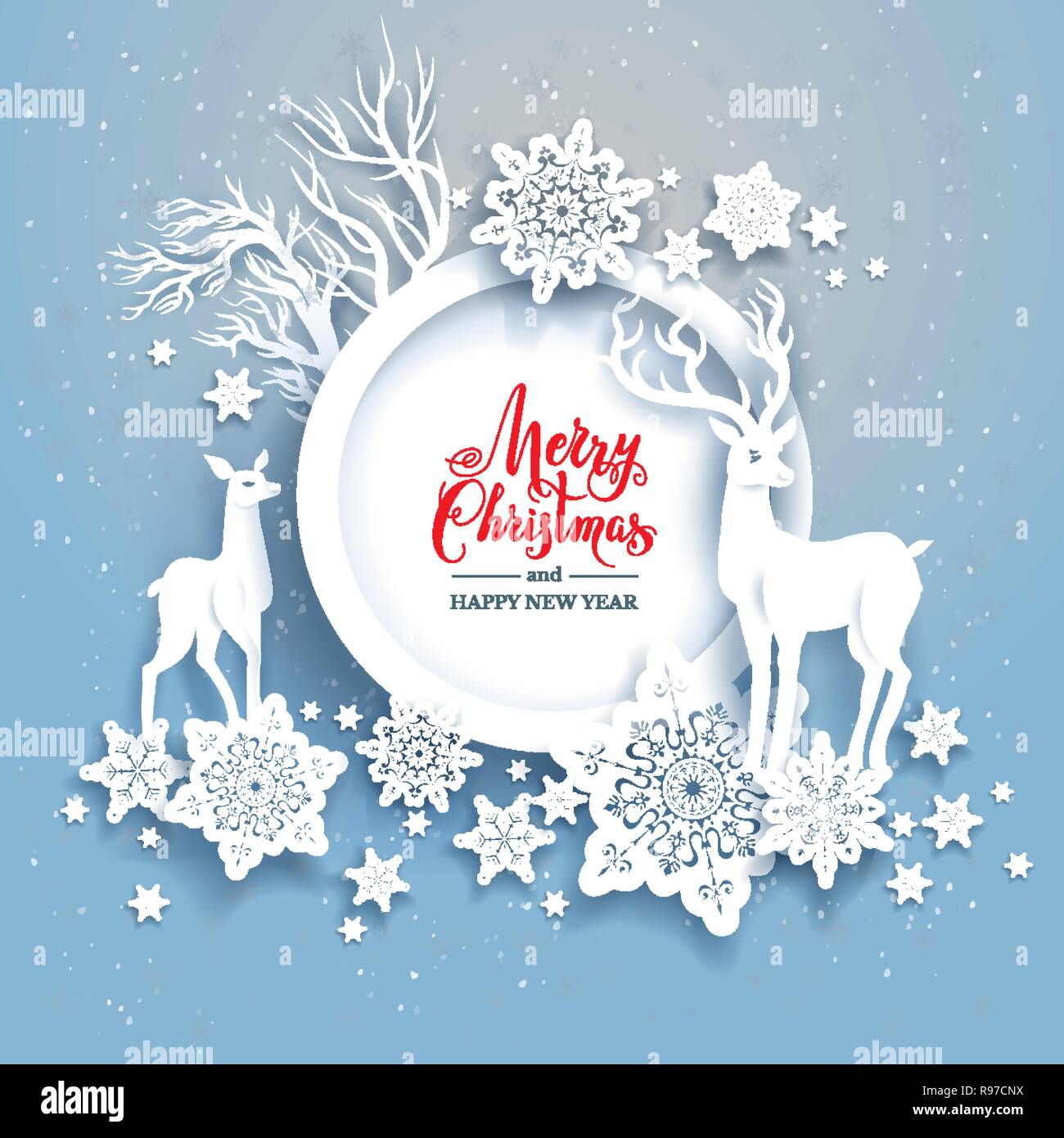 Christmas 3D Up Greeting Cards Claus Santa Deer Snowflake Card Holiday  HOT 