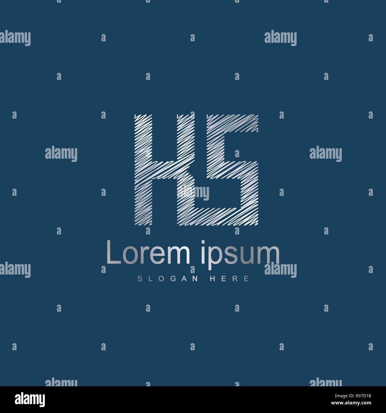 Initial Letter KS Logo Template Vector Design. Abstract letter logo ...