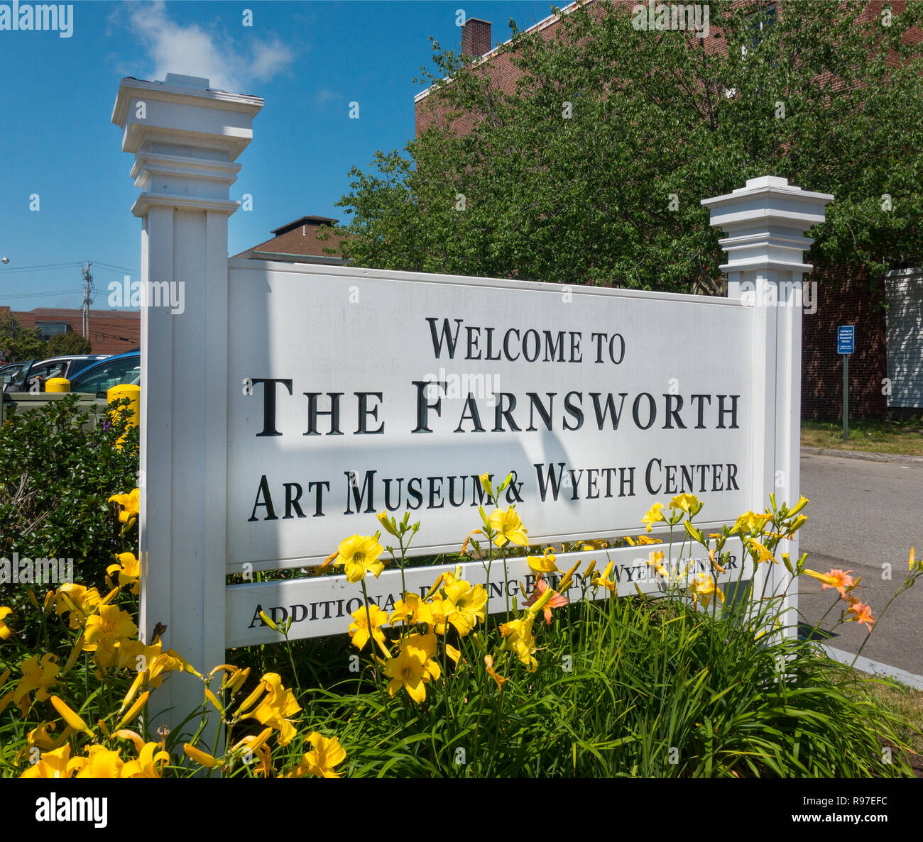 Farnsworth art museum and Wyeth center Rockland Maine Stock Photo Alamy