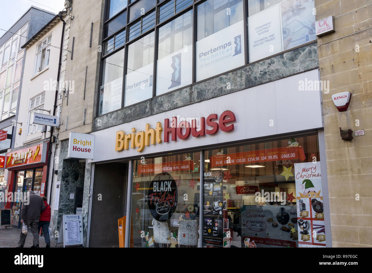 Branch of BrightHouse, the UK's largest weekly payment retailer, selling furniture, appliances and computing; Northampton, UK Stock Photo