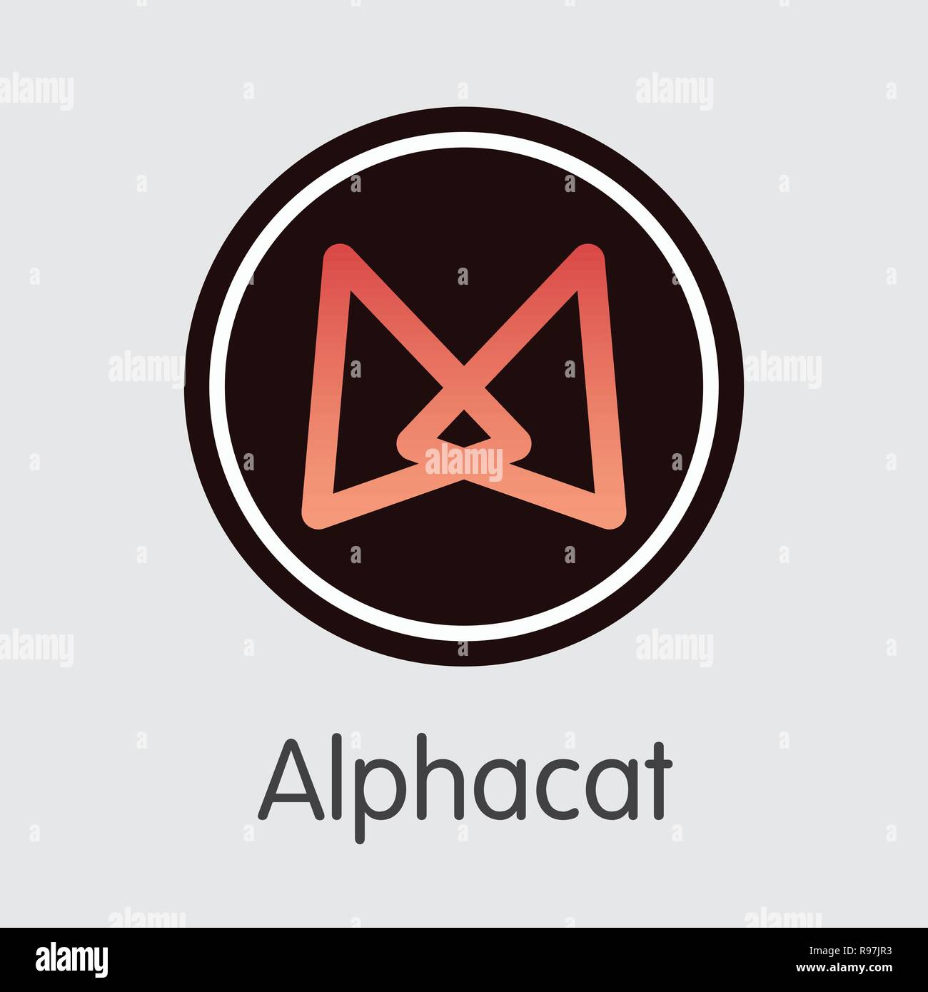 ACAT - Alphacat. The Crypto Coins or Cryptocurrency Logo Stock Vector Image  & Art - Alamy