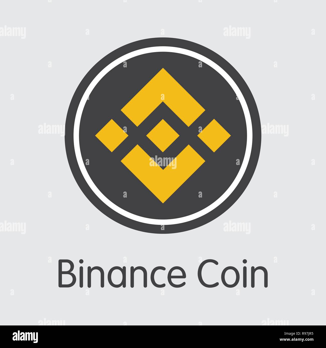 BSV - Binance. The Crypto Coins or Cryptocurrency Logo. Stock Vector