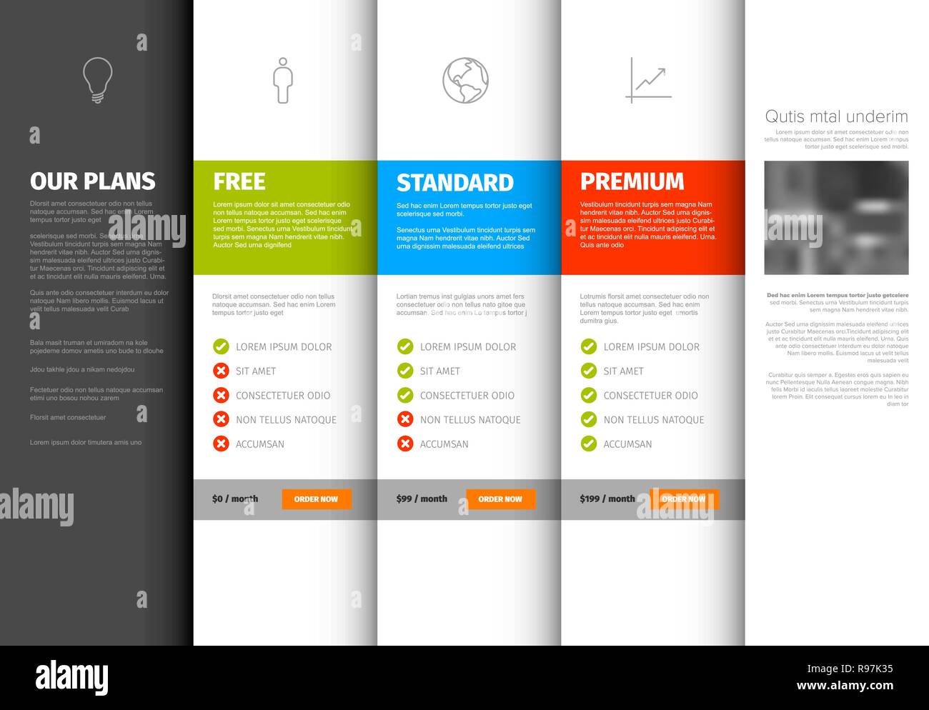 product comparison matrix template