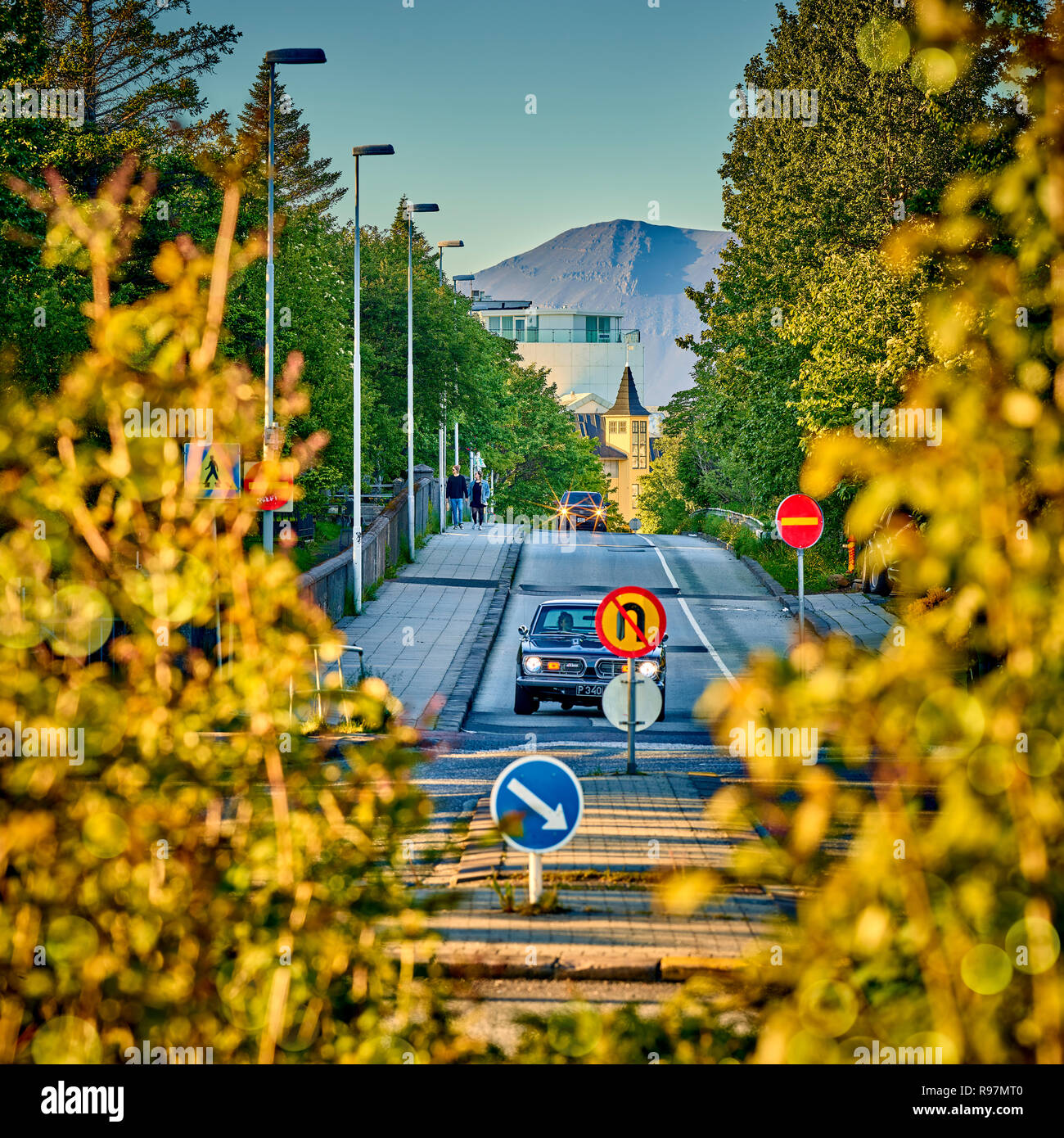 Street, Reykjavik, Iceland Stock Photo
