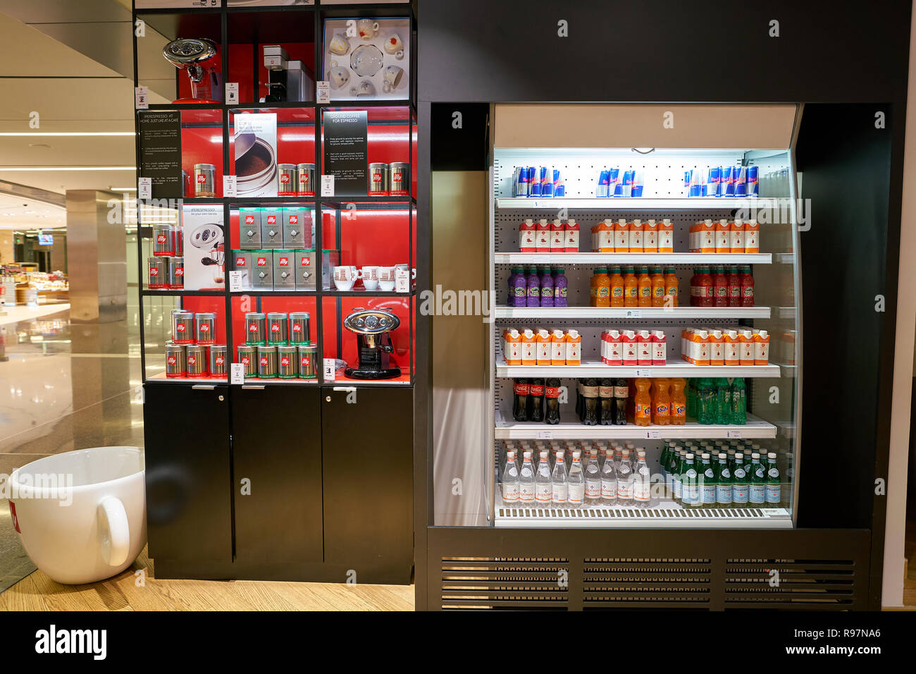 DOHA, QATAR CIRCA MAY, 2017 illy at Hamad International Airport