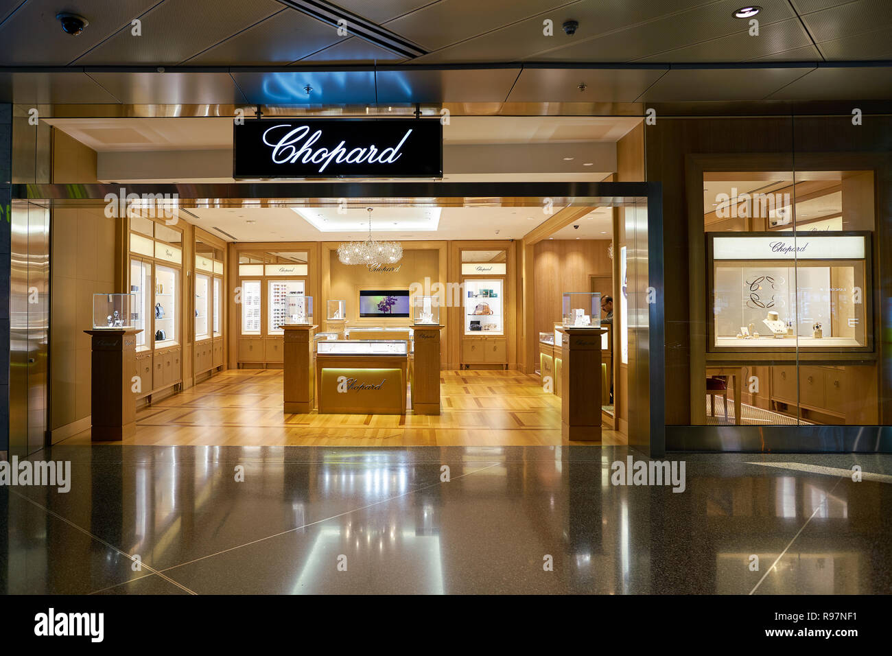 DOHA QATAR CIRCA MAY 2017 Chopard store at Hamad