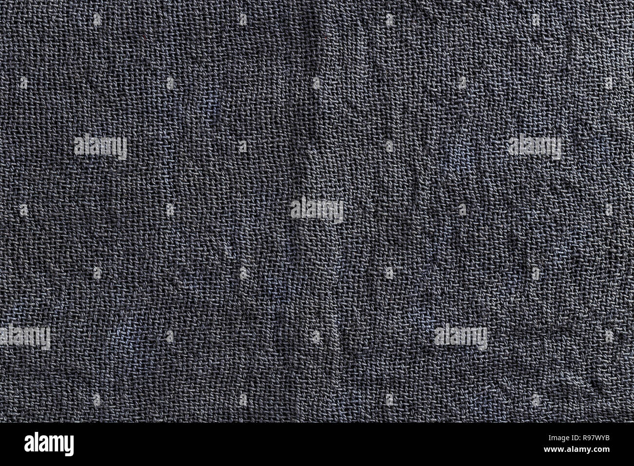 Blue linen fabric texture surface closeup as textile background Stock ...