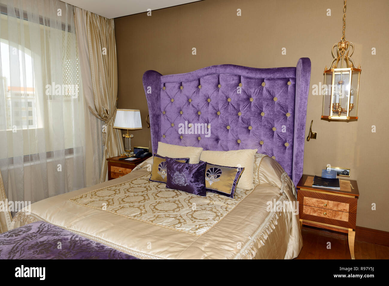 ANTALYA, TURKEY - APRIL 23: The Apartment of Mardan Palace luxury hotel, it is considered Europes most expensive luxury resort on April 23, 2014 in An Stock Photo