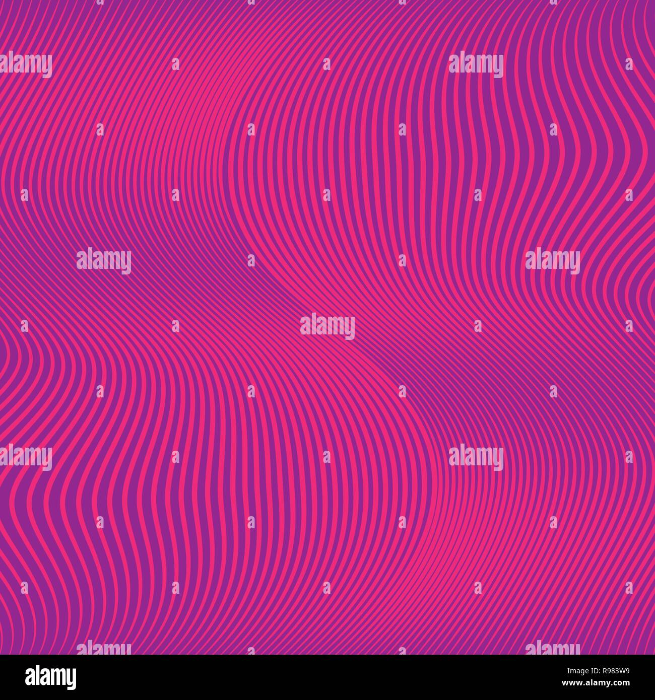 Abstract linear pattern. Vector illustration. Bright background with wave lines Stock Vector