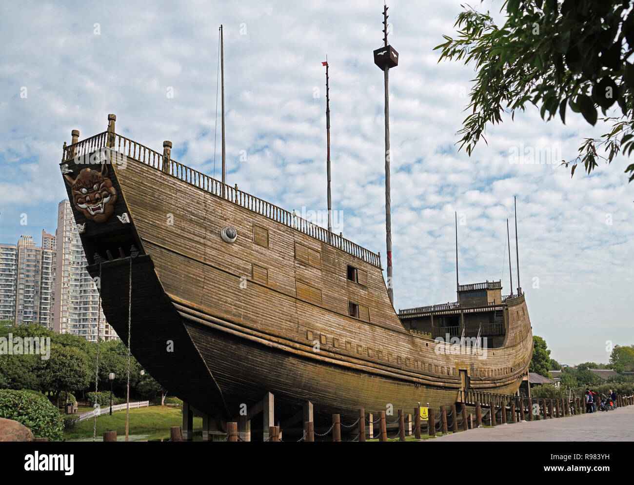 Zheng He Treasure Boat, fullsize replica of ship used by the Chinese