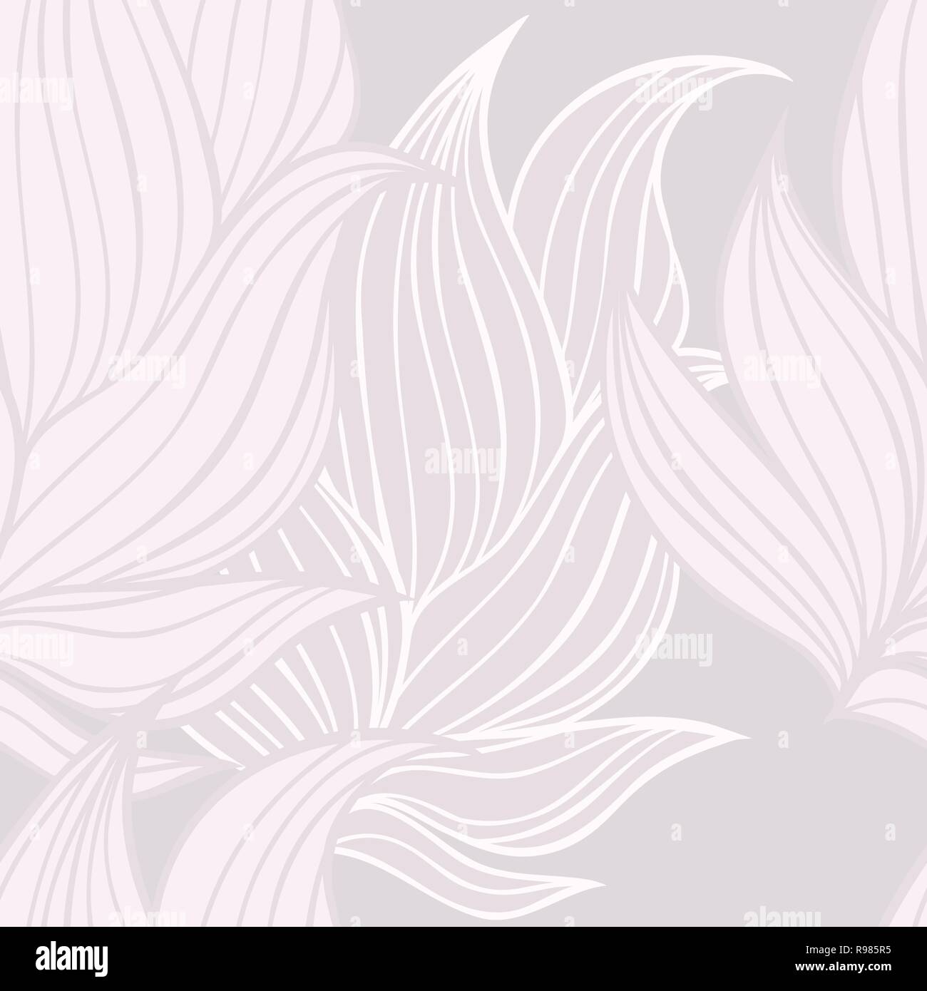 Seamless Floral Background Pattern In Pastel Pink Gray Vintage