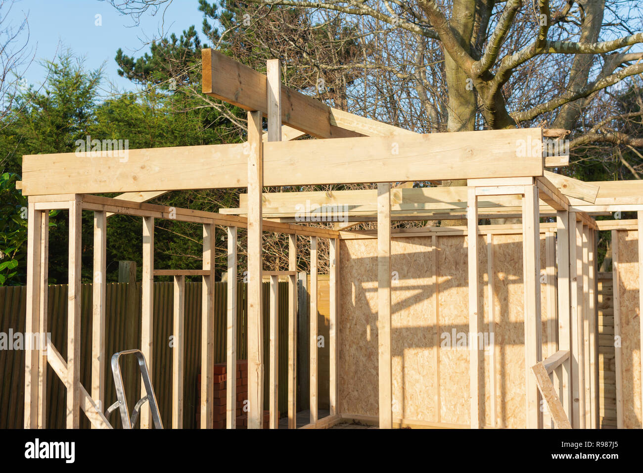 Project Of Wooden Summer House Log Cabin Or Shed Unfinished