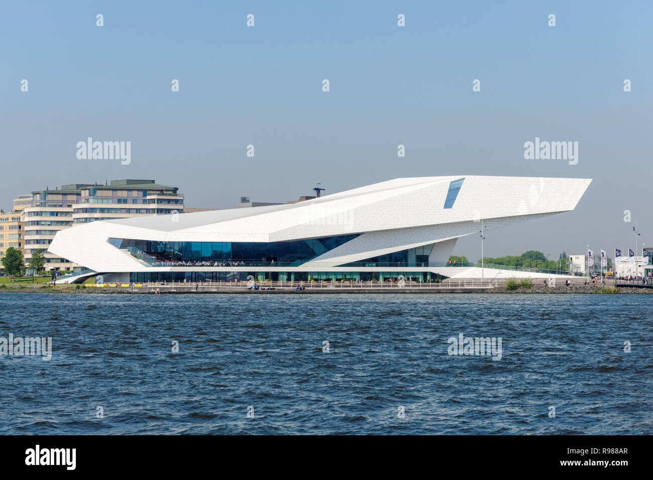 Modern building of EYE Film Institute Netherlands in Amsterdam, Netherlands Stock Photo