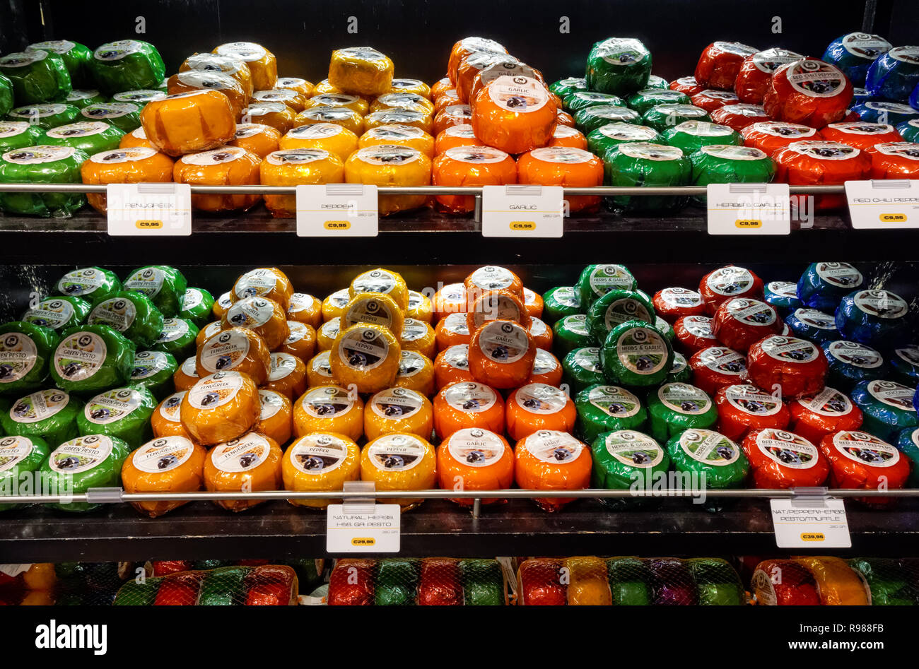 Traditional Dutch cheese shop in Amsterdam, Netherlands Stock Photo