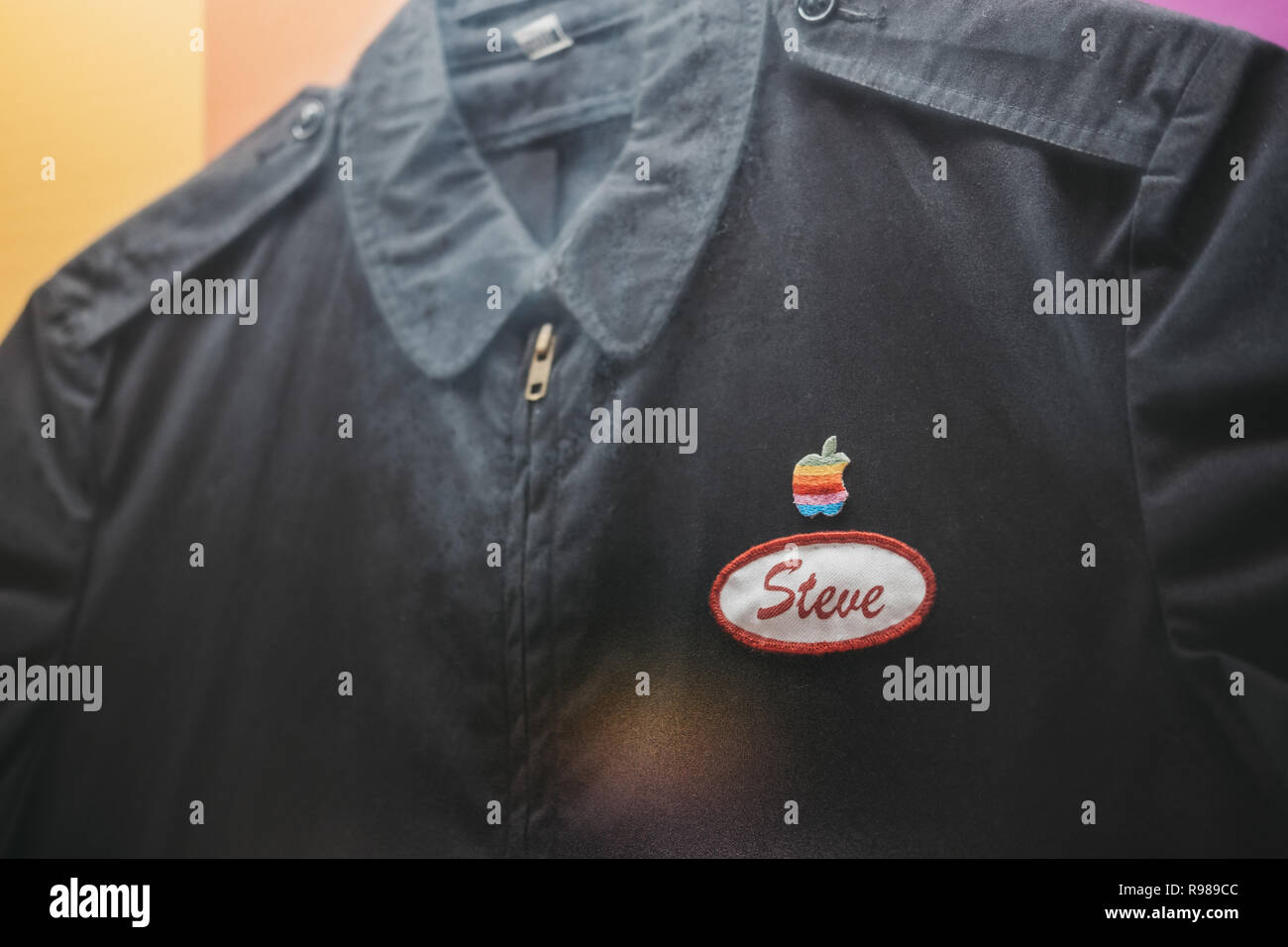 Prague, Czech Republic August 28, 2018 Steve Jobs' old Apple uniform
