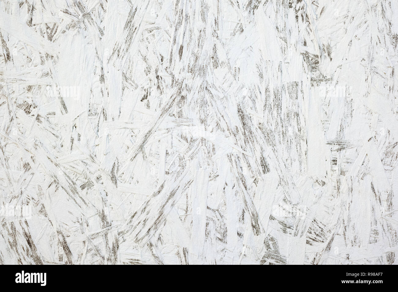 Texture of large wood chipboard painted white background Stock Photo