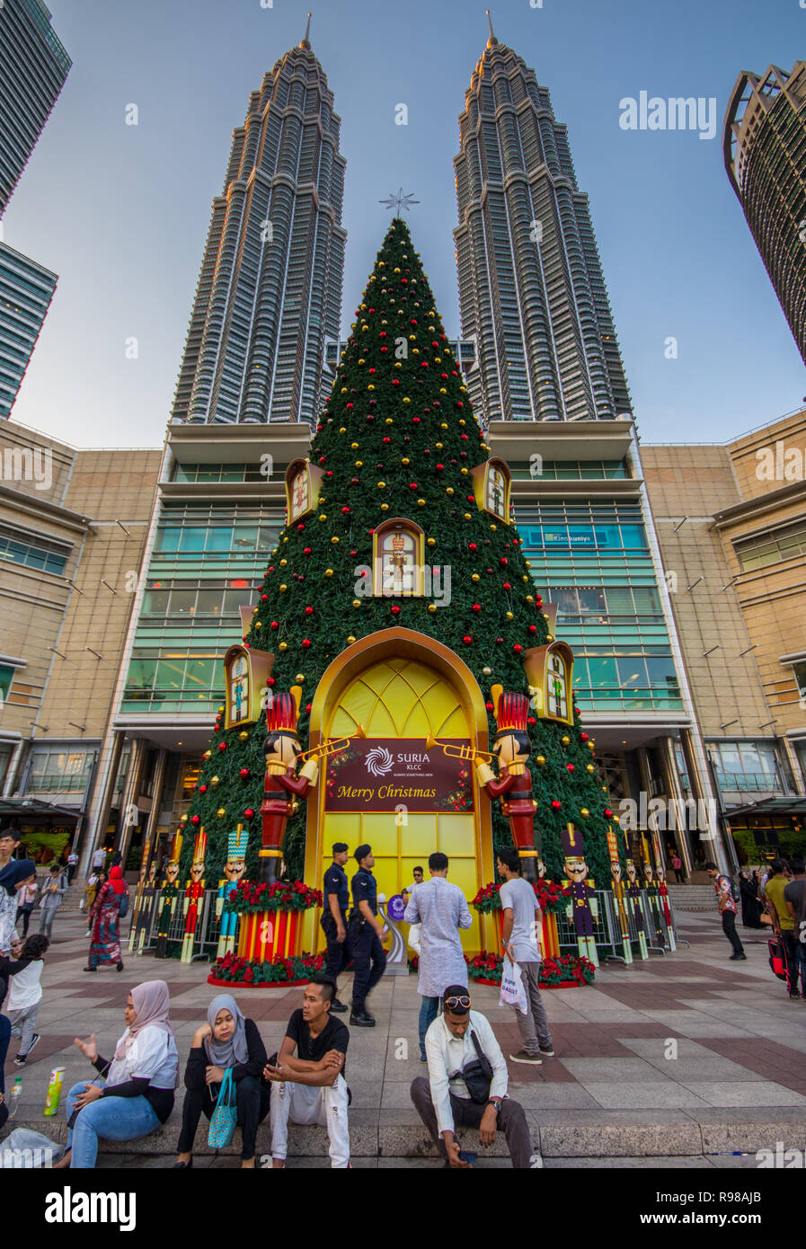 Christmas Tree at Suria Mall, Petronas Towers, Kuala Lumpur City Centre
