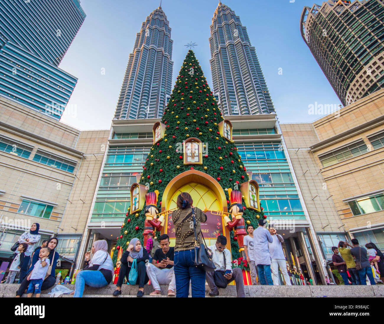 Christmas Tree at Suria Mall, Petronas Towers, Kuala Lumpur City Centre