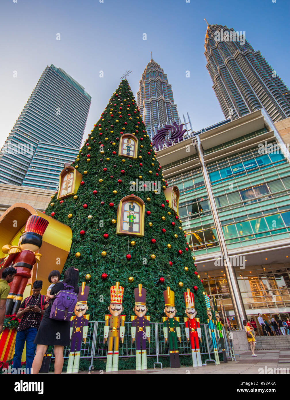 Christmas Tree at Suria Mall, Petronas Towers, Kuala Lumpur City Centre