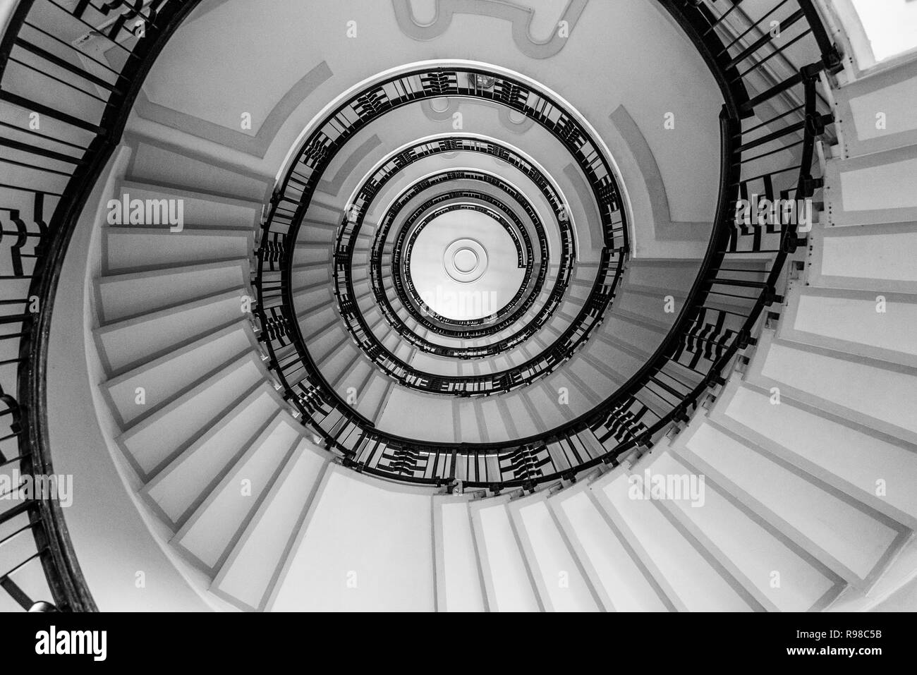 Hypnosis spiral pattern Black and White Stock Photos & Images - Alamy